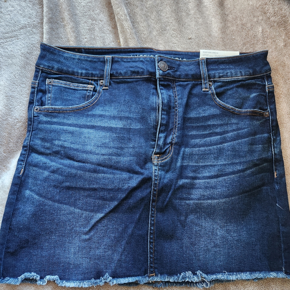 American Eagle Outfitters Dark Blue Denim Pencil Skirt